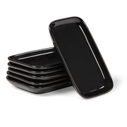 Schwarze Mezze Teller aus Steinzeug - spülmaschinenfest